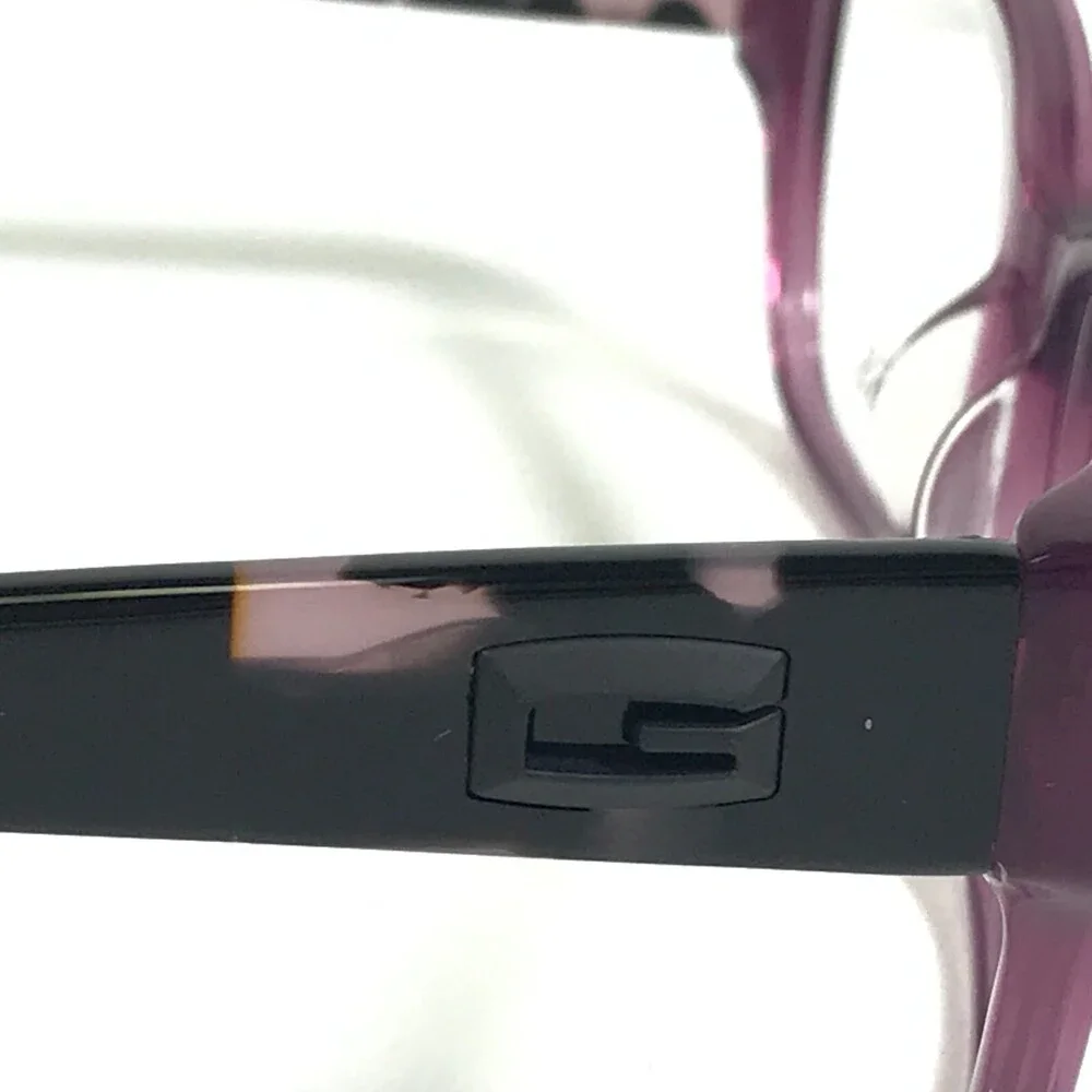 Guess Eyeglasses Frames GU2408 PUR Black Clear Purple Cat Eye 54-16-140